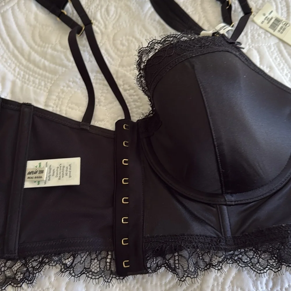 NWT aerie show off shine corset balconette bra - Picture 8 of 12